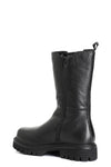 STIVALETTO 3/4 IN PELLE CON ELASTICO