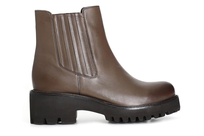 TRONCHETTO IN PELLE CON ELASTICO NASCOSTO