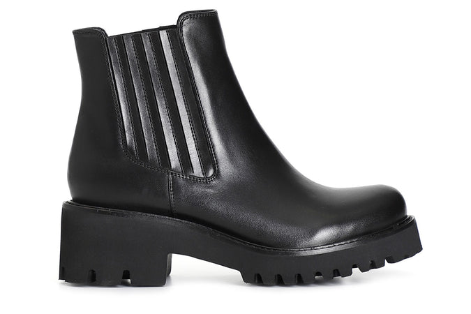 TRONCHETTO IN PELLE CON ELASTICO NASCOSTO