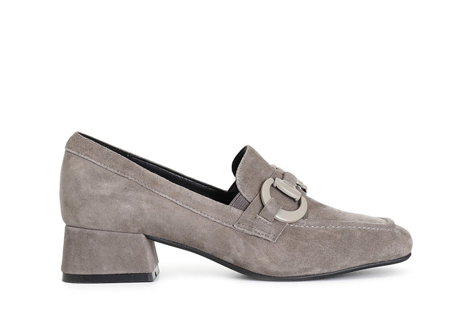 MOCASSINO IN CAMOSCIO CON MORSETTO