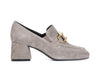 MOCASSINO IN CAMOSCIO CON ACCESSORIO TACCO 60
