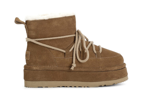 TRONCHETTO CON PELLICCIA SINTETICA E ALLACCIATURA