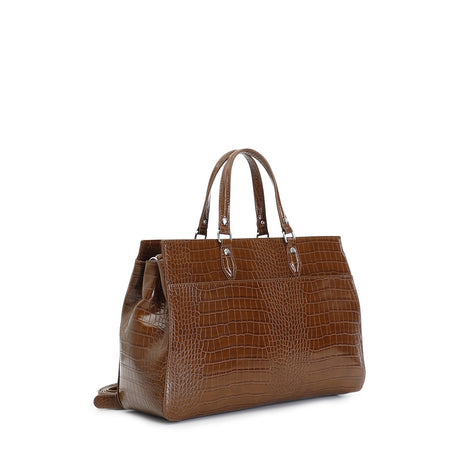 TOTE EFFETTO COCCODRILLO CON LOGO CN INMETALLO