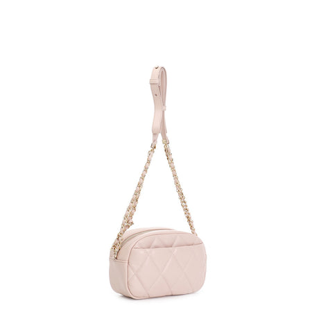 TRACOLLA CON TRAPUNTA A ROMBI CON APPLICAZIONE DI RIVETTI IN TONO E LOGO CN BICO