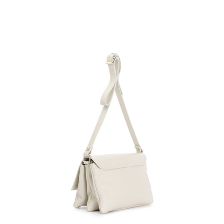 BORSA A SPALLA CON PATTINA IN DOLLARO CON TRACOLLA REGOLABILE, LOGO IN METALLO S