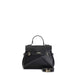 BORSA CON PATTINA CON LAVORAZIONE PATCHWORK E PASSANTI SUI FIANCHI
