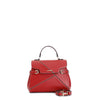 BORSA CON PATTINA CON LAVORAZIONE PATCHWORK E PASSANTI SUI FIANCHI