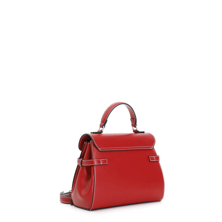 BORSA CON PATTINA CON LAVORAZIONE PATCHWORK E PASSANTI SUI FIANCHI