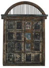 Biscottini Porta portone in legno massello e ferro da interno o da esterno vecchia e antica medievale