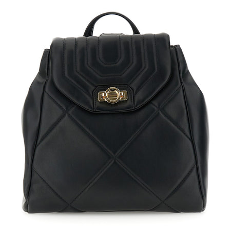 ZAINO TRAPUNTATO CON MOTIVO A ROMBI E PATTINA TRAPUNTATA CON MOTIVO A RIGHE