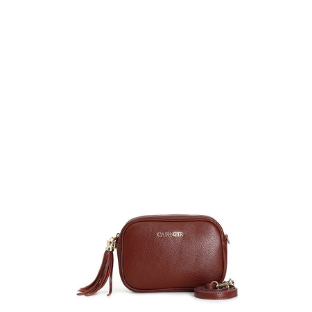 CAMERA BAG IN PELLE DOLLARO CON PENDENTE