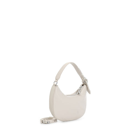 MINIBAG EFFETTO PUFFY CON ATTACCO TRACOLLA E FIBBIA CON STRASS,TRACOLLA REMOVIBI