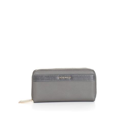 PORTAFOGLI ZIP ROUND CON APPLICAZIONE DITEJUS IN TONO