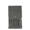 SCIARPA CON FRANGE LAVARATA A TRECCIA