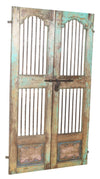 Biscottini Porta portone in legno massello e ferro da interno o da esterno vecchia e antica medievale