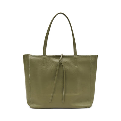 Frau borsa morbida in pelle bottolata col. oliva B810