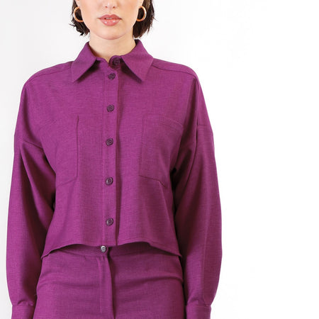 CAMICIA A SCATOLINA CON TASCHE A TOPPA