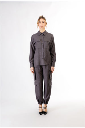 CAMICIA CON TASCHE A TOPPA