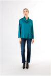 BLUSA TINTO CAPO CON COLLO VULCANO