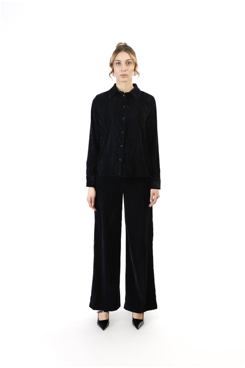 CAMICIA IN VELLUTO CANGIANTE