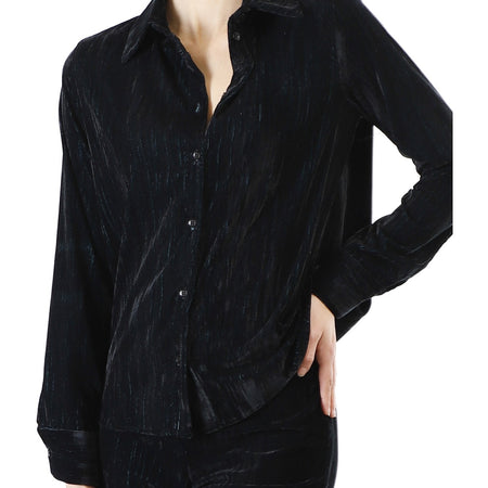 CAMICIA IN VELLUTO CANGIANTE