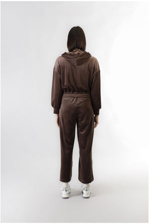 FELPA FULL ZIP IN CINIGLIA