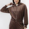 FELPA FULL ZIP IN CINIGLIA
