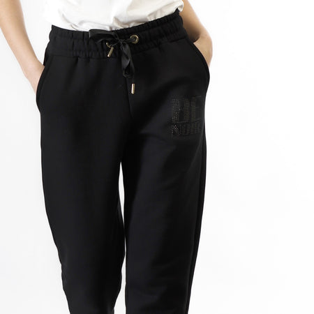 JOGGER IN FELPA CON LOGO