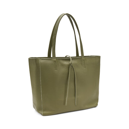 Frau borsa morbida in pelle bottolata col. oliva B810