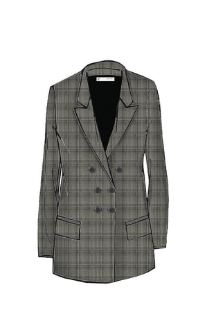 GIACCA DOPPIOPETTO TESSUTO ELASTICIZZATO