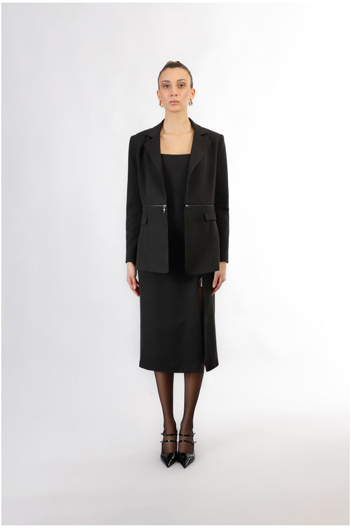 GIACCA CON ZIP IN VITA