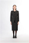 GIACCA MONOPETTO TESSUTO JACQUARD
