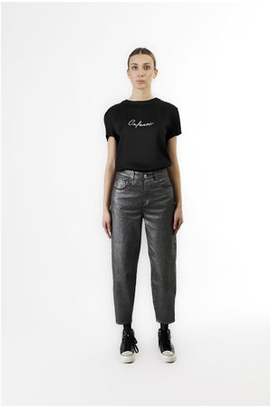 PANTALONE COCOON LAMINATO