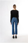 DENIM CROPPED FLARE
