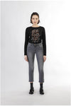DENIM CROPPED FLARE