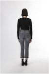 DENIM CROPPED FLARE
