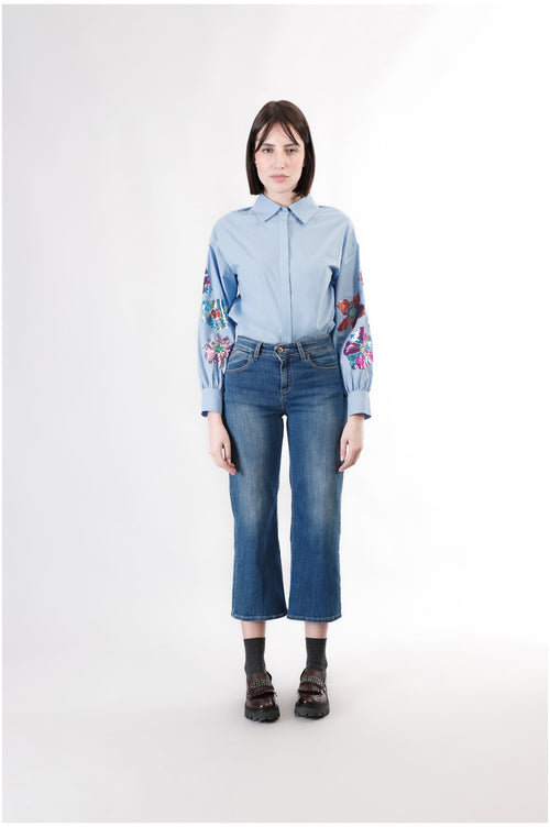 DENIM CULOTTE