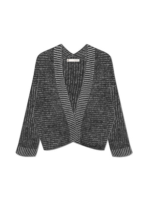 CARDIGAN MOULINè SENZA BOTTONI E COLLOSCIALLATO