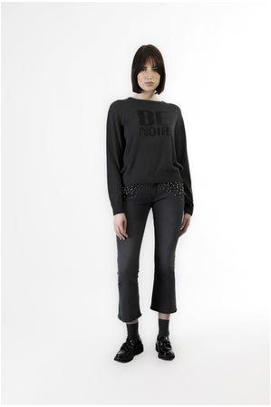 MAGLIA GIROCOLLO BE NOIR