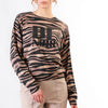 MAGLIA GIROCOLLO STAMPATA CON LOGO BE NOIR