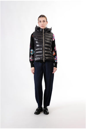 GILET IMBOTTITO TESSUTO LUCIDO