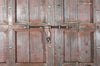 Biscottini Porta portone in legno massello e ferro da interno o da esterno vecchia e antica medievale