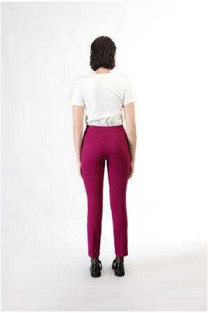 PANTALONE A SIGARETTA CON VITA ELASTICA