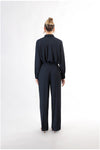 PANTALONE GAMBA LARGA CON PINCES