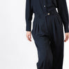 PANTALONE GAMBA LARGA CON PINCES
