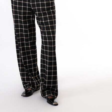 PANTALONE PALAZZO TESSUTO JACQUARD
