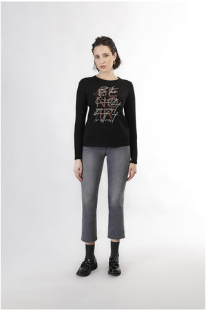 TSHIRT MANICA LUNGA BE NOIR