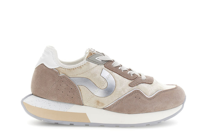 RUNNING IN VELLUTO CON RIPORTI IN PELLESCAMOSCIATA