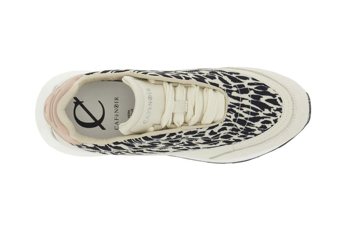 RUNNING IN NYLON STAMPA ANIMALIER E PELLE