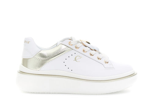 SNEAKER ALLACCIATA IN PELLE RIVESTITA